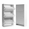 Shoe Cabinet Storage Cupboard Footwear Stand Rack 3 Drawer Unit Organiser Chic