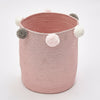 Folding Nordic Laundry Cotton Woven Washing Clothes Tidy Toys Storage Basket Bag