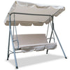 3 Seater Swinging Hammock Bench Seat Outdoor Garden Patio Furniture Steel Frame