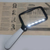 Magnify Glass with 5 LED Folding Handheld Magnifying Light Portable Rectangle UK