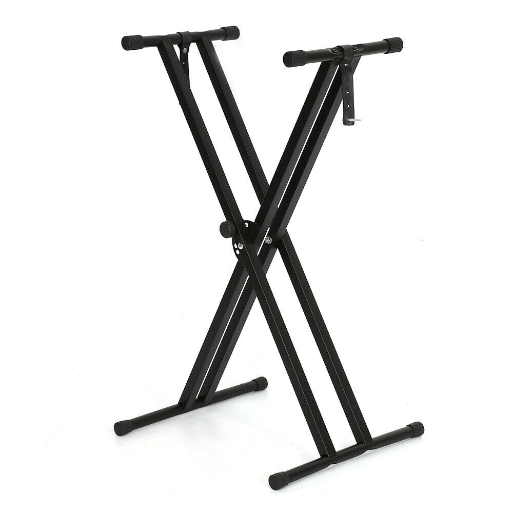 Electronic Piano X Double Stand Music Keyboard Standard Rack Adjustables Metal