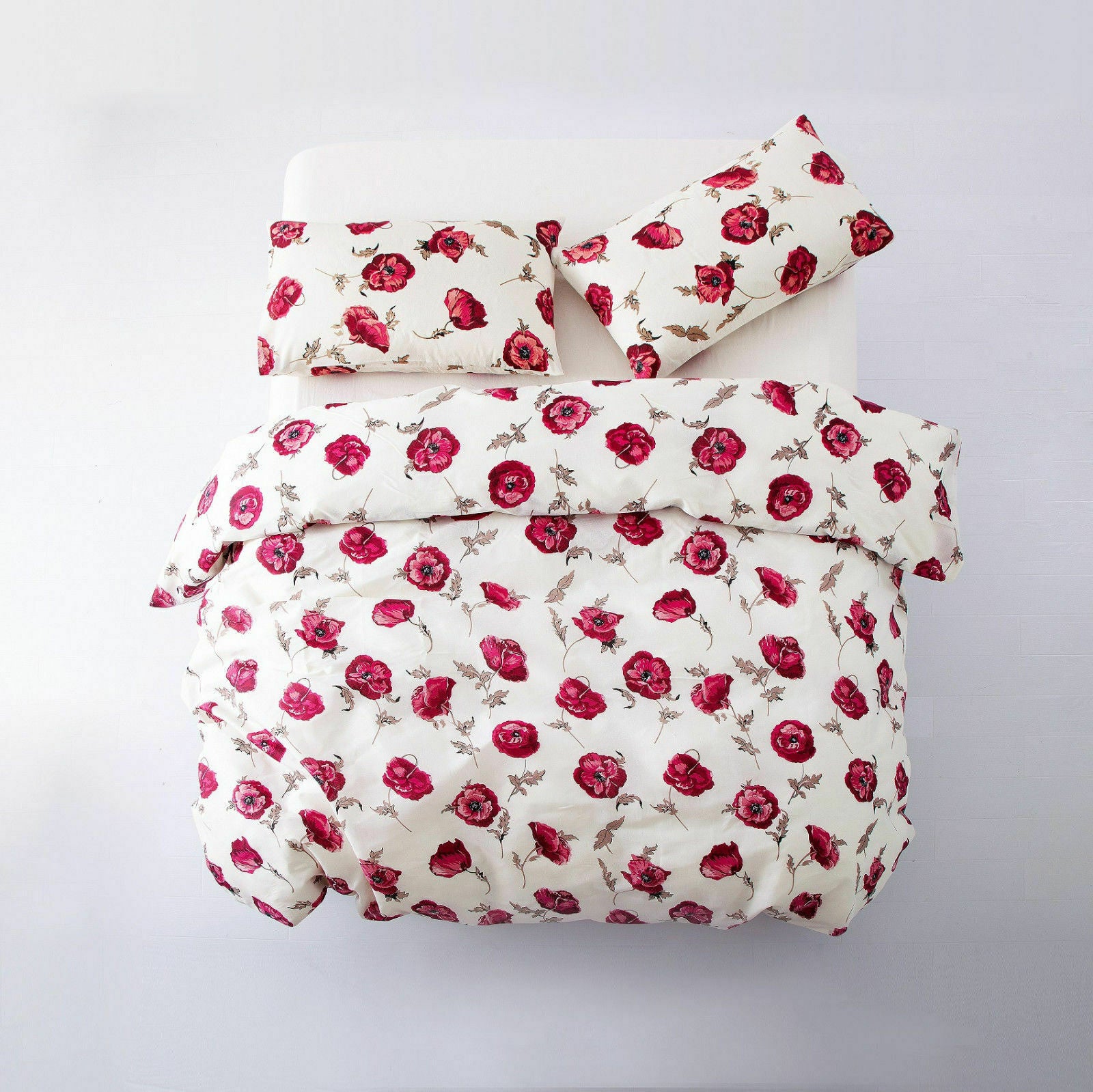 Duvet Cover Bedding Set + Pillowcase Single Double King Size Stylish Quilt Cover