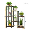 4 Tier Black Metal Ladder Book Shelf Stand Plant Flower Display Shelving Rack