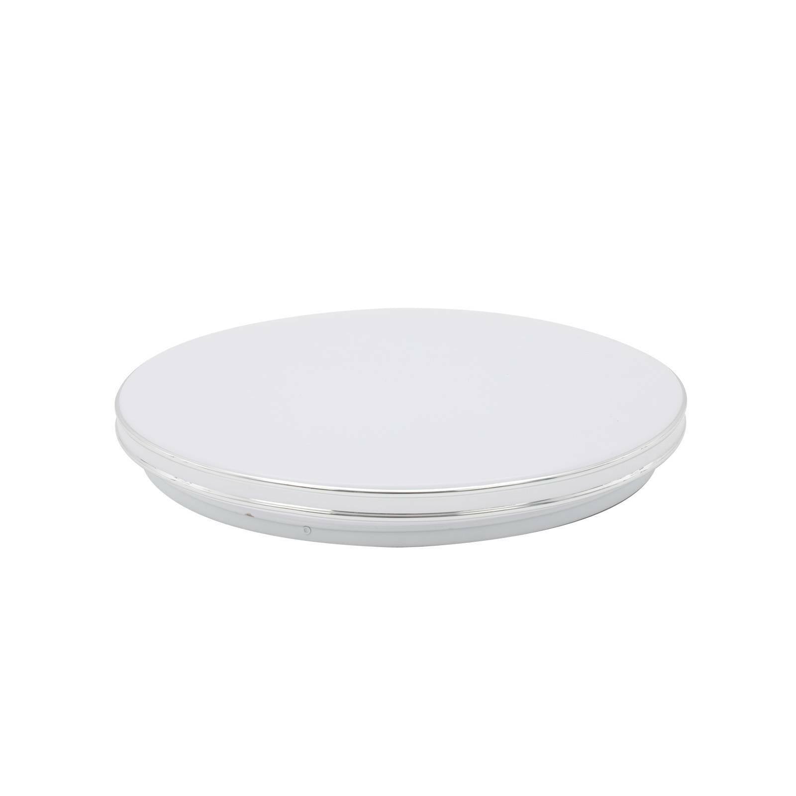 36W Bright Round LED Ceiling Light Panel Down Living Room Bathroom Wall Lamp (36W Silver Frame)