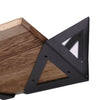 3pcs Wood Corner Wall Shelves Industrial Style Metal Shelving Shelf Storage
