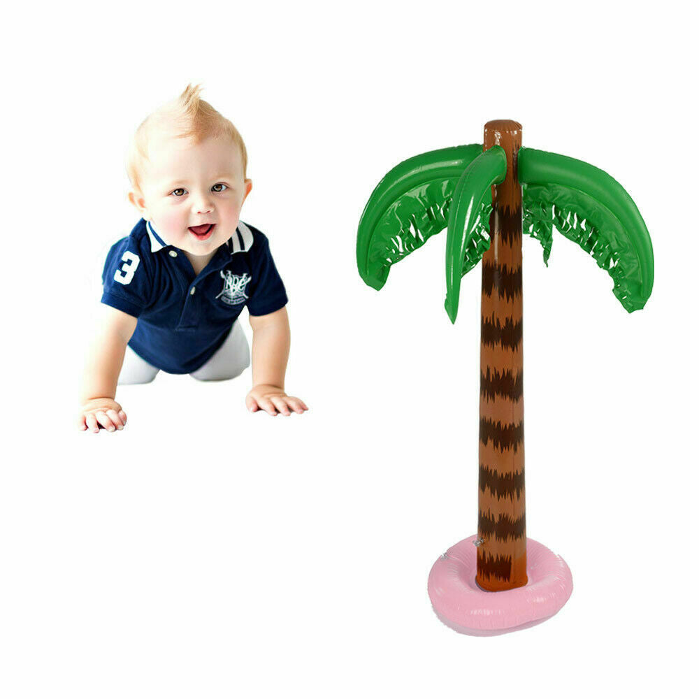 2x Inflatable Blow Up Palm Tree Hawaiian Tropical Pool Beach Party Decoration UK