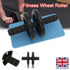 Ab Abdominal Exercise Fitness Gym Strength Training Roller Wheel W Knee Pad Mat