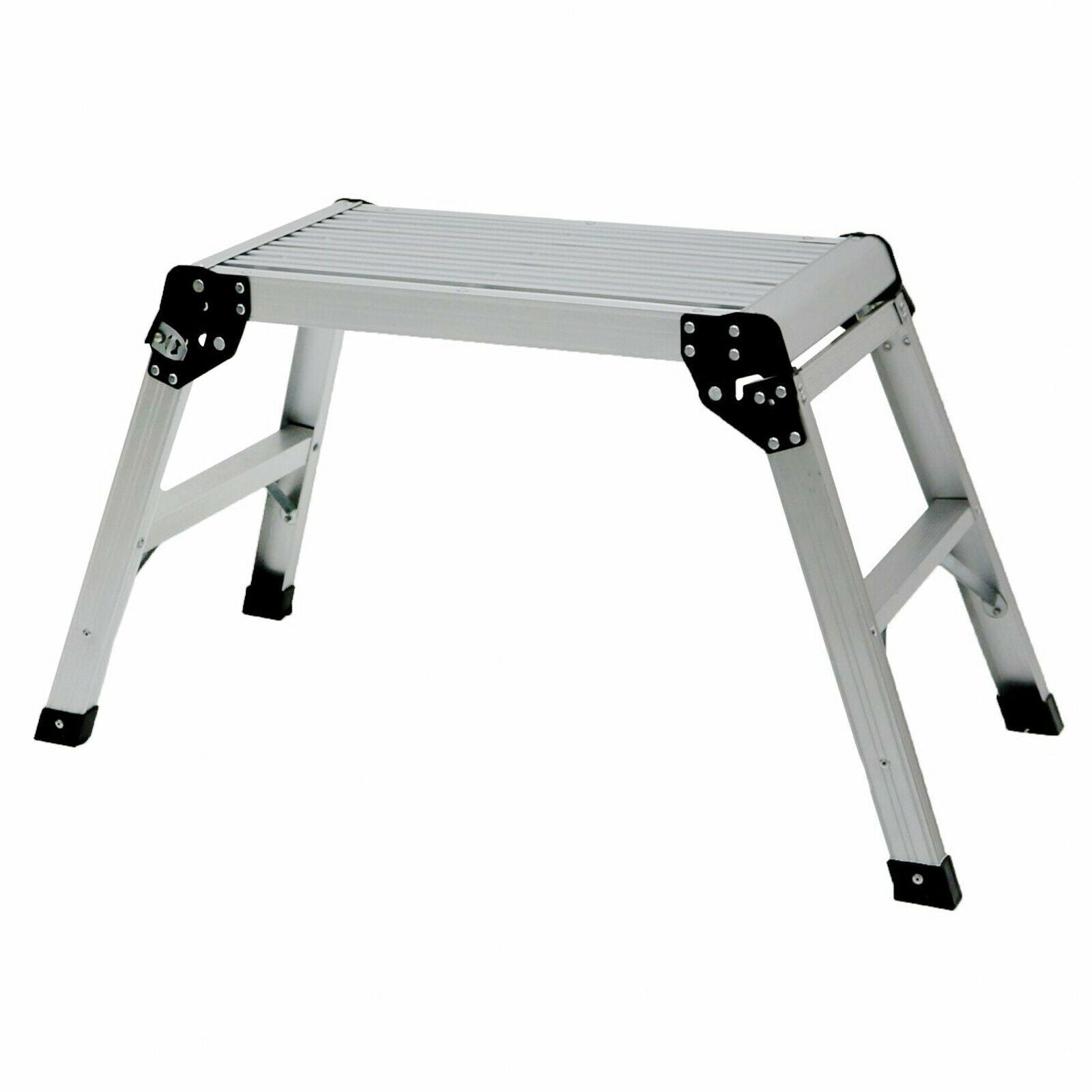 New Folding Aluminium Work Platform Step Up Bench Ladder UK