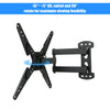 Full Motion TV Wall Mount Articulating Bracket for 32 37 40 42 46 50 TCL Sony LG