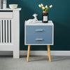 White Bedside Table Side Table 2 Drawers Cabinet Wooden Nightstand Storage Chest