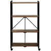 4-Tier Foldable Bookcase Ladder Shelf Bookshelf Plant and Flower Stand Storage