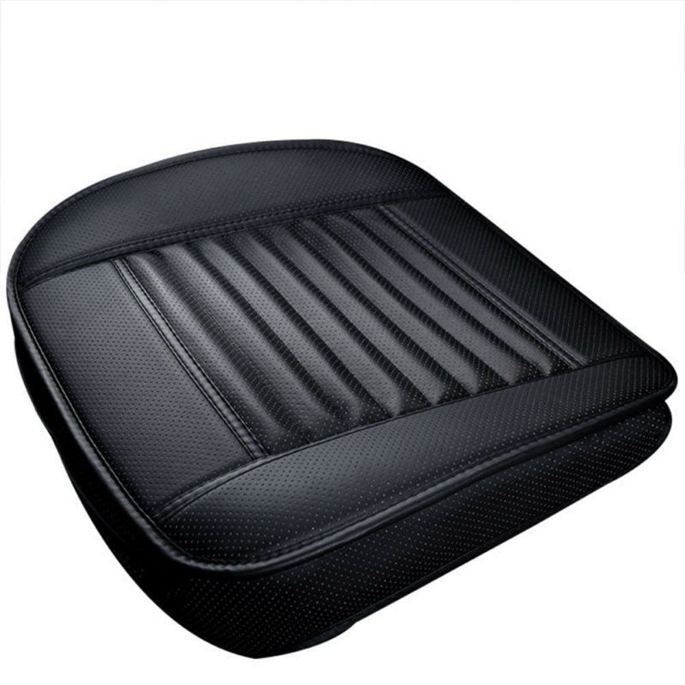 Breathable PU Leather Black Car Front Seat Cover Pad Mat for Auto Chair Cushion