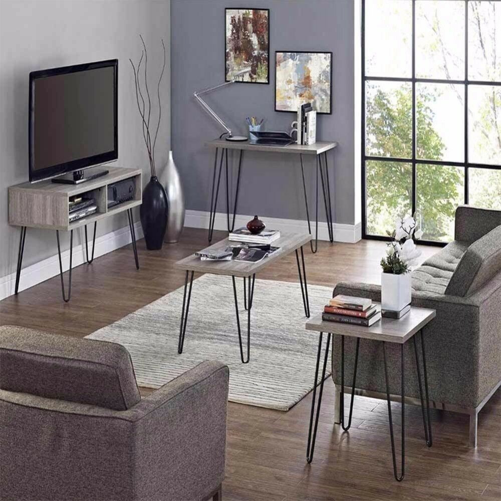 4 x Hairpin Legs / Hair Pin Legs Set for Furniture Bench Desk Table Metal Steel