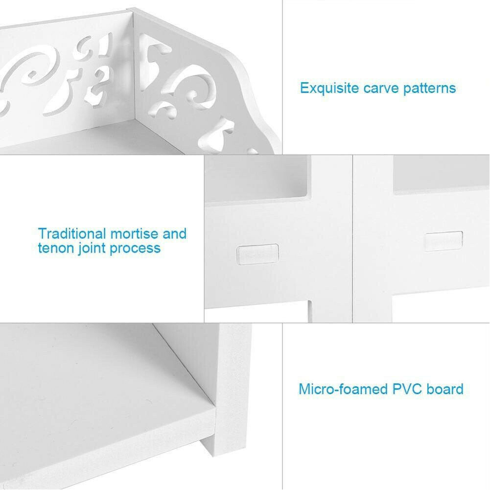 3/4/5 Tiers White Wooden Bookcase Display Stand Shoe Rack Storage Bathroom Units