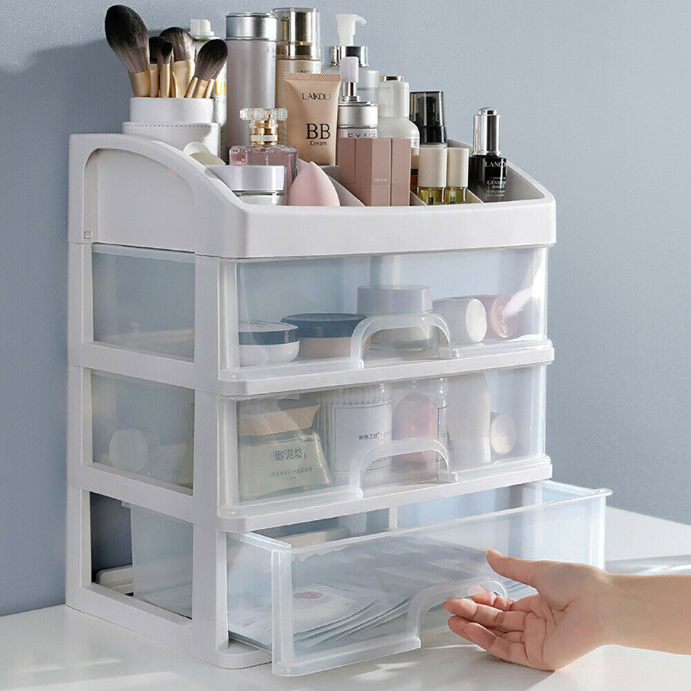 Desktop Storage Box Makeup Organizer Jewelry Container Case Cosmetic –  Quildinc