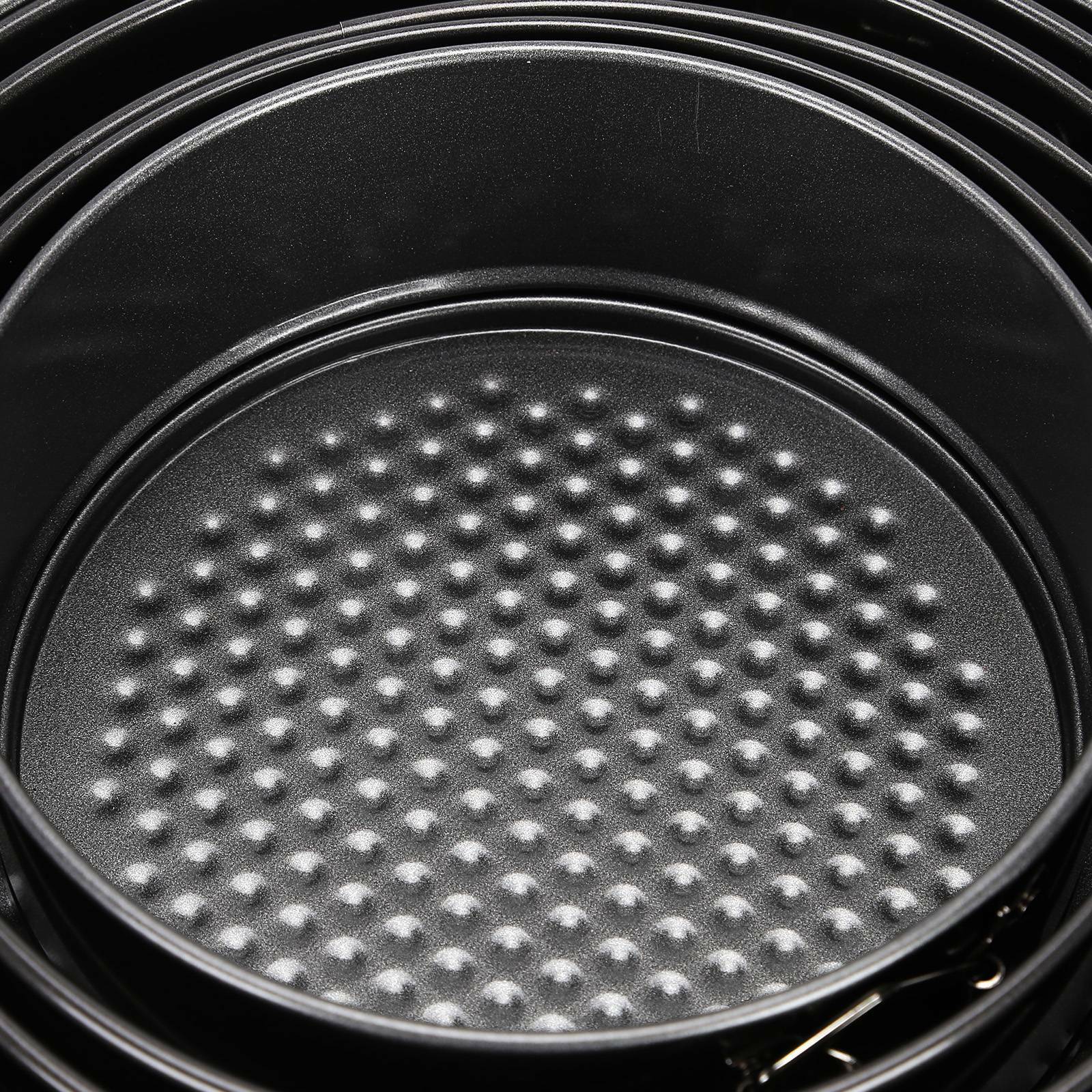 SET OF 6 ROUND CAKE MAKING TINS NON STICK BAKING BAKE TRAY HOME PARTY WEDDING