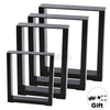 2x Industrial Steel Table Legs Metal Square Shape Dining/Bench/Coffee Table Desk