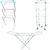 Clothes Airer Horse Winged Tier Tower Indoor Metal Laundry Drying Rack White
