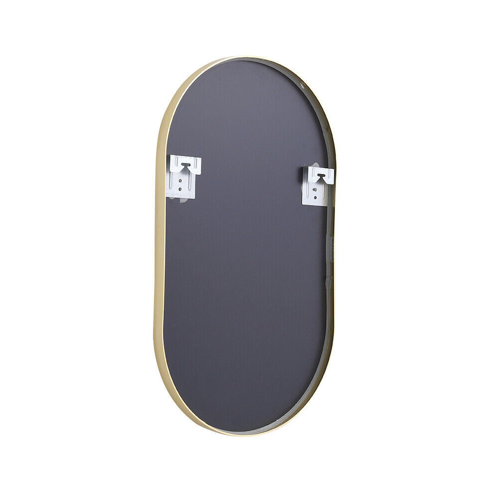 70cm Arched Mirror Industrial Wall Mount Vanity Makeup Bathroom Metal Gold Frame