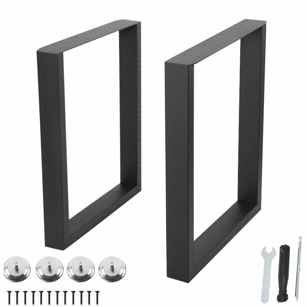 2x Table Legs Industrial Metal Steel for Bench/Coffee Table/Side Table Support