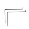 Pair of Rustic Scaffold Board Steel Shelf Brackets Industrial Heavy Duty
