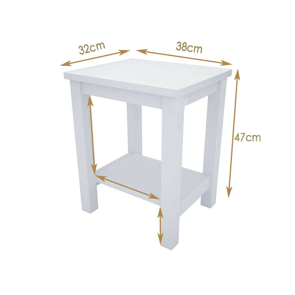 Narrow Small Wood Table Bedside End Side Plant Stand Telephone Table Storage