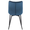 2xDining Chairs Kitchen Living Room Chairs with Velvet Counter Chairs Blue