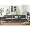 3 Seater Grey Velvet Fabric Corner Sofa Bed Recliner with Footstool Option