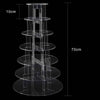 Clear Acrylic Round Cupcake Stand Display WeddingParty 5/6/7 tier Cup Cake Stand