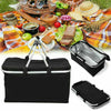 30L Insulated Folding Picnic Camping Shopping Cooler Cool Hamper Basket Bag Box