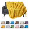 Extra Large Cotton Throws for Sofas Settee Bedspread Bed Covers Blankets