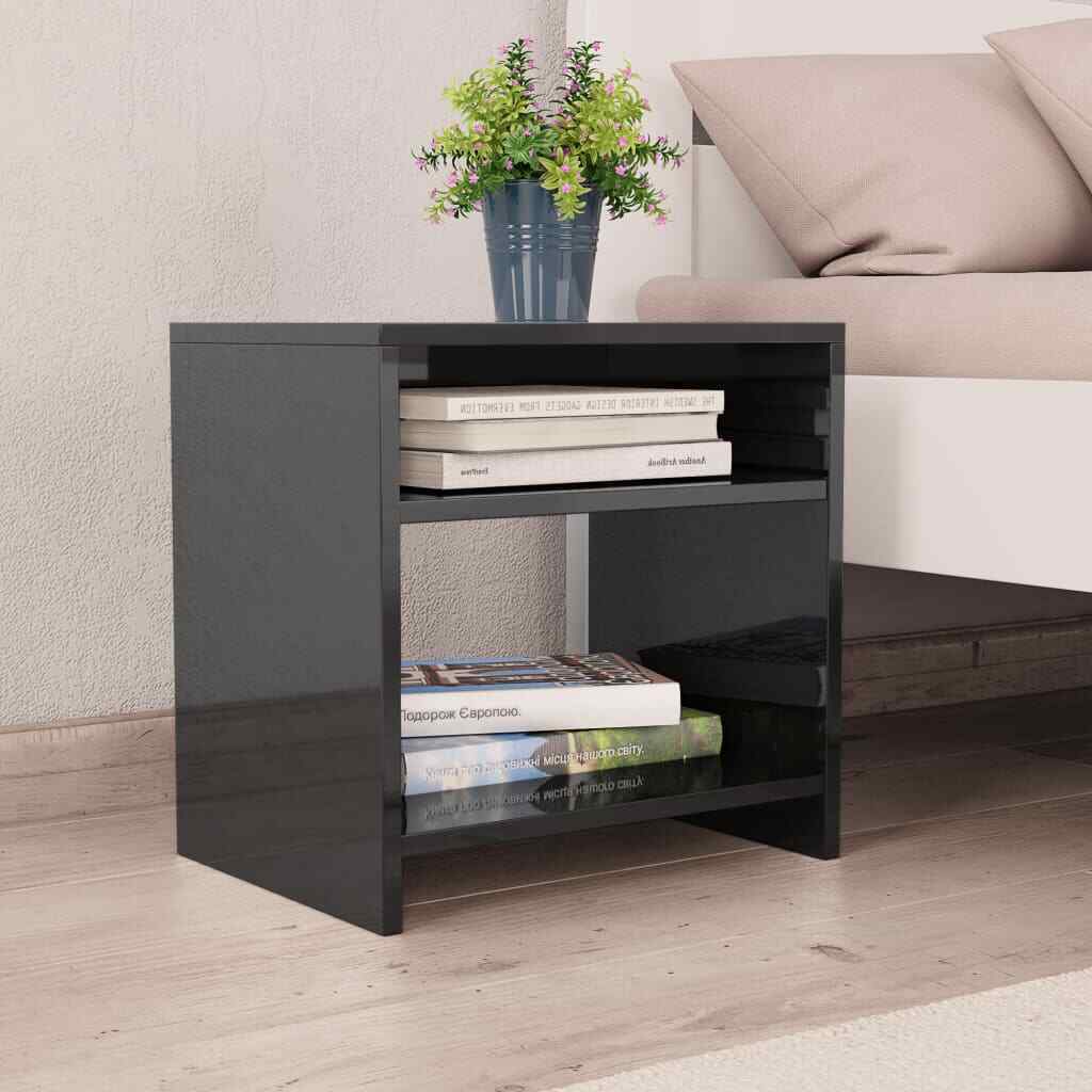 High Gloss Display Cabinet Sideboard Side Table Cupboard Storage Unit Shelf