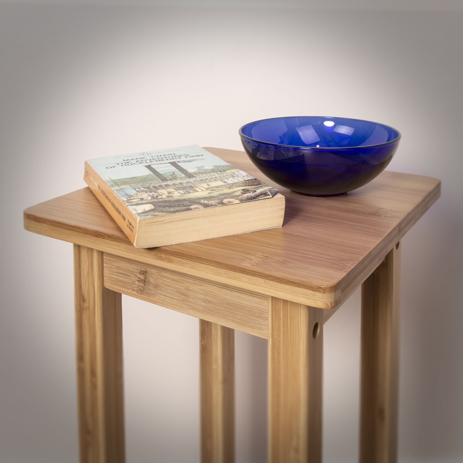 Hallway Bedroom Living Room Side End Table Bedside Unit in Bamboo