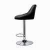 2×Bar Stools Leather Chairs Breakfast Chairs Swivel Gas Lift Kitchen Cushioned