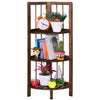 Corner Shelf/Shelving Rack Unit Display Stand Decoration Plants Natural Wood