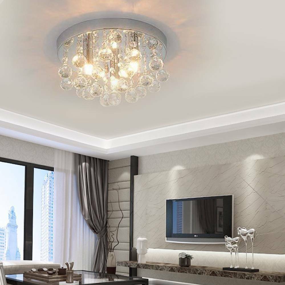 Chandelier Style Modern Ceiling Light Shade Pendant Crystal Bead Lights Lamp