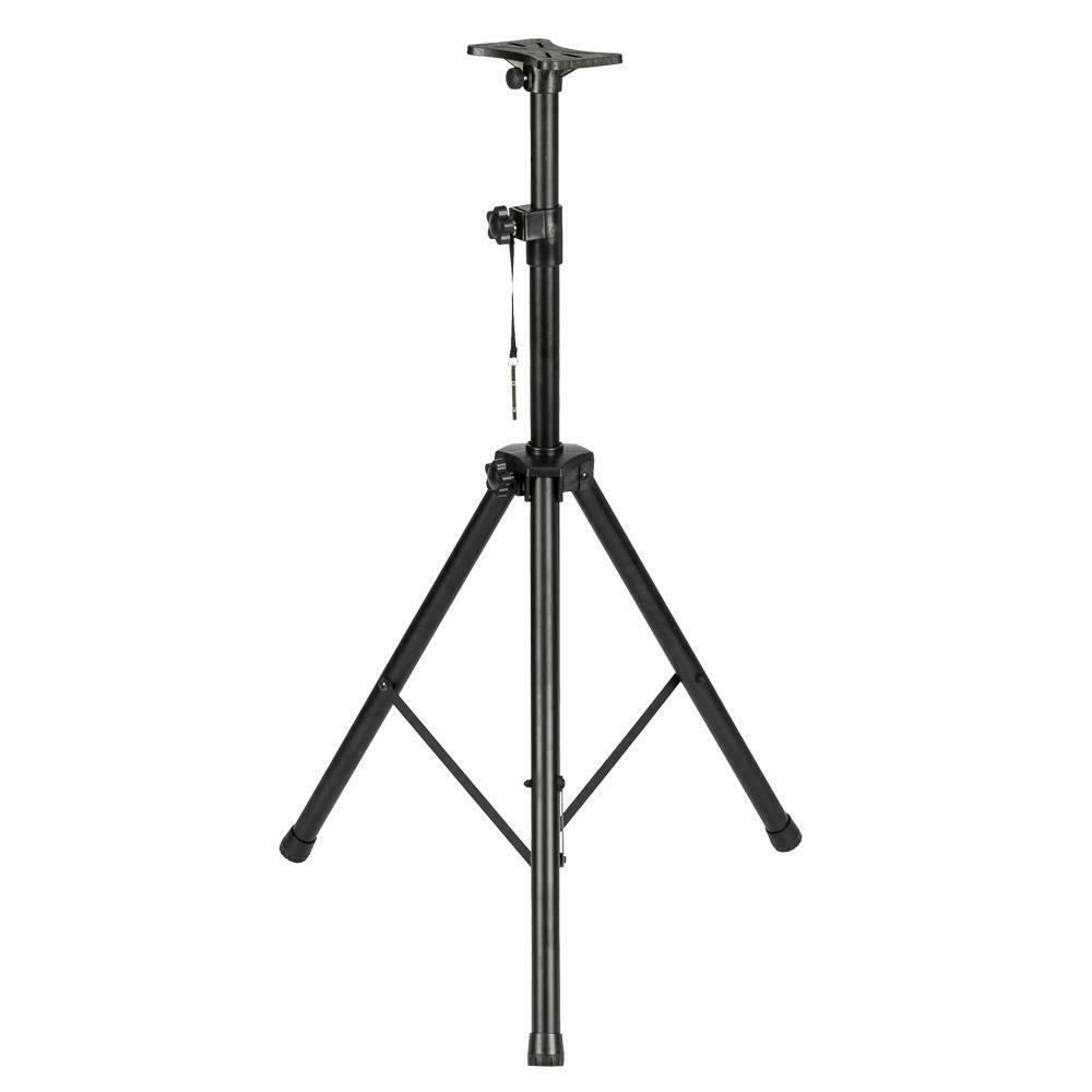 Metal Heavy Duty Adjustable Height Tripod Folding DJ PA Speaker Stand Black