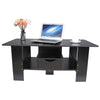 Black Classic Sofa Side Table Coffee Tea Desk with Drawer Living Room Furniture
