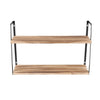 Durable Rustic Pine Wood Wall Floating Shelves Shelf for Kitchen Bedroom Storage