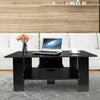 Small Coffee Table Rectangle Side End Desk Storage Shelf Home Living Room 100 cm