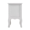 White Bedside Table With Drawer Cabinet Bedroom Furniture Storage Nightstand