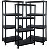 4/5 TIER PLASTIC SHELVING UNIT STORAGE RACKING SHELVES GARAGE WAREHOUSE SHED