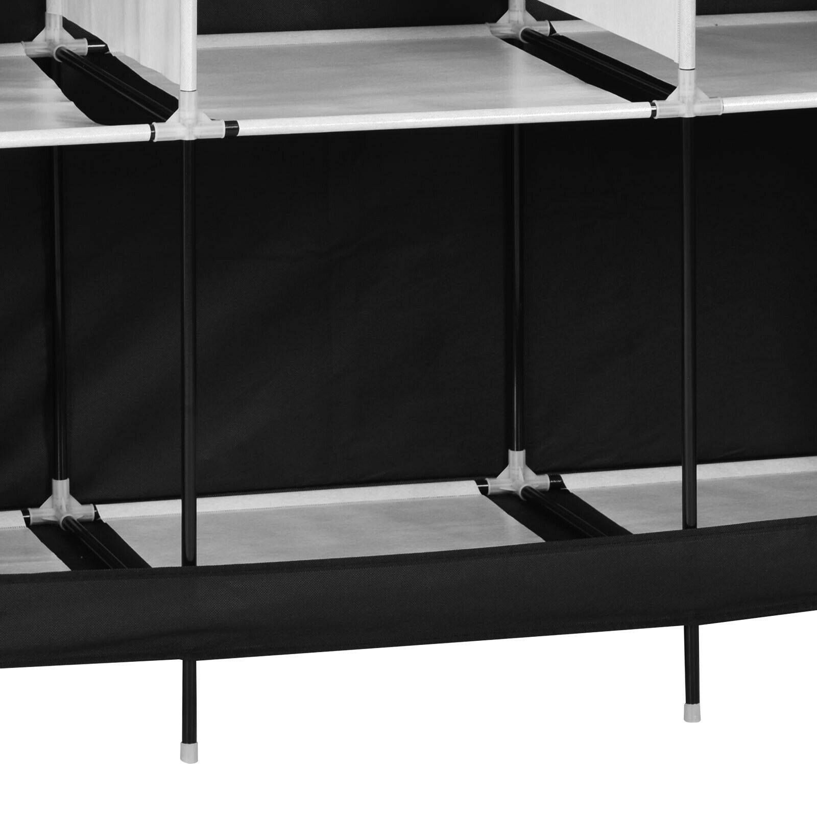 50" Fabric Fold Cloth Wardrobe Closet Portable Organizer Hanging Bedroom Storage