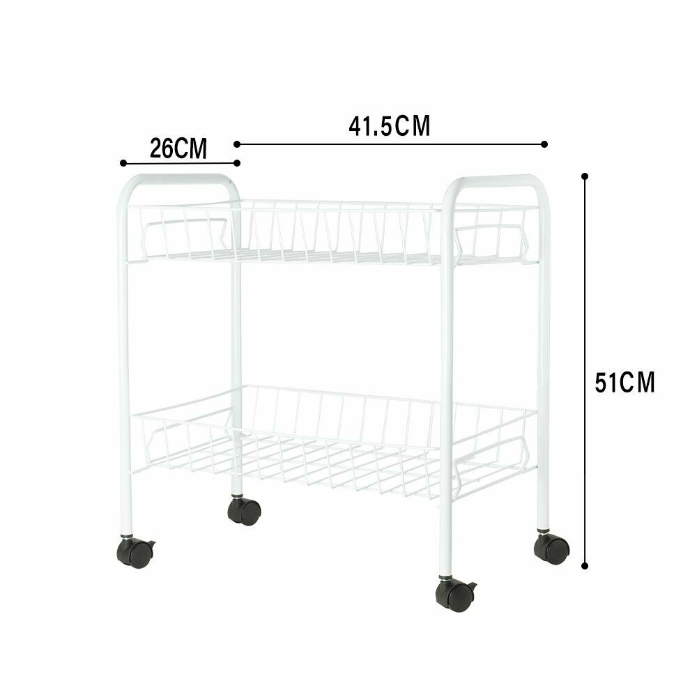 2/3/4/5 Tier Kitchen Storage Rack Wheel Trolley Vegetable Fruit Cart Drawer UK