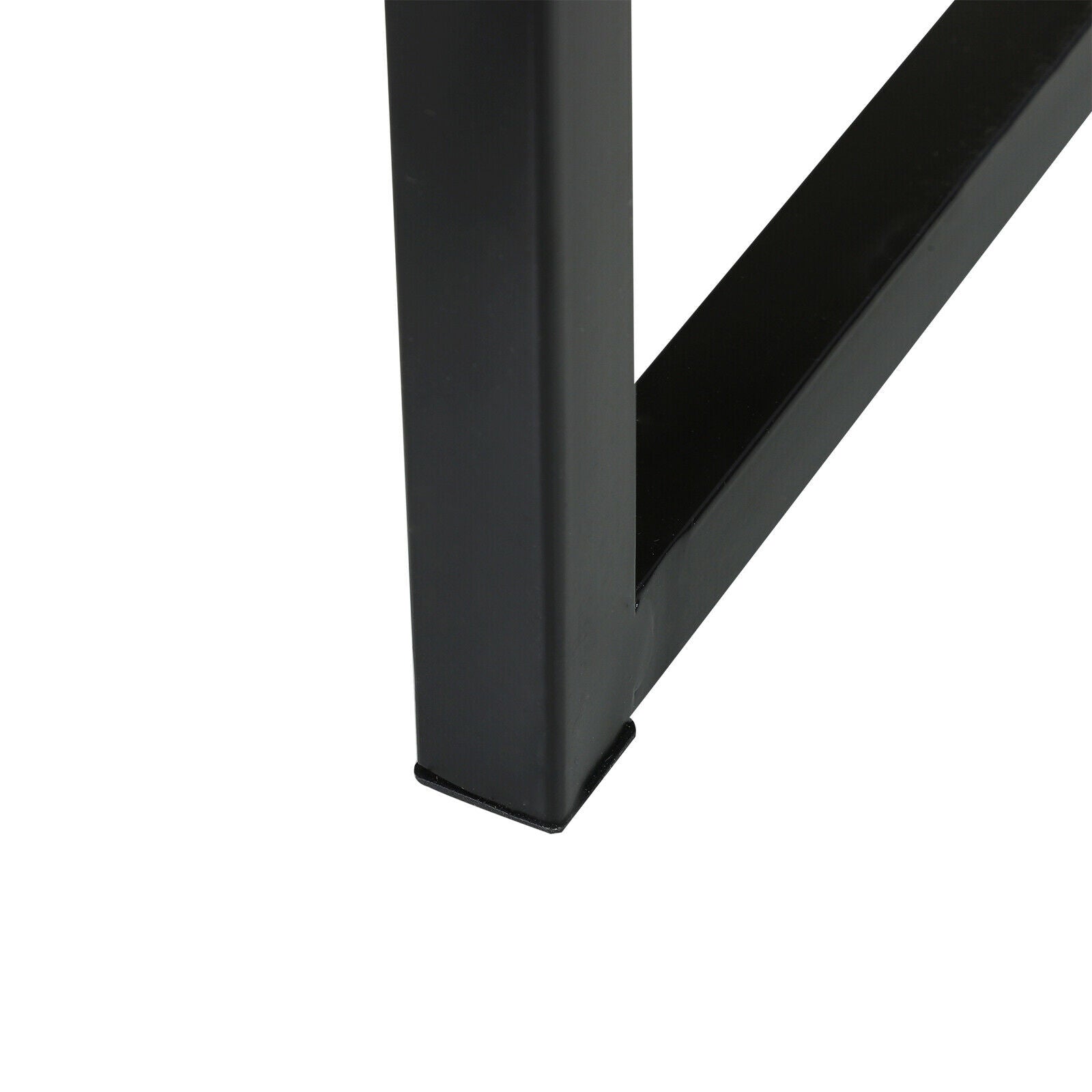 Bedside Table Unit Unique Zig Zag Design w/ Black Metal Handles Melamine