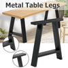 2x Industrial Metal Table Legs Heavy Duty Steel Frame Legs Bench Desk Table Base