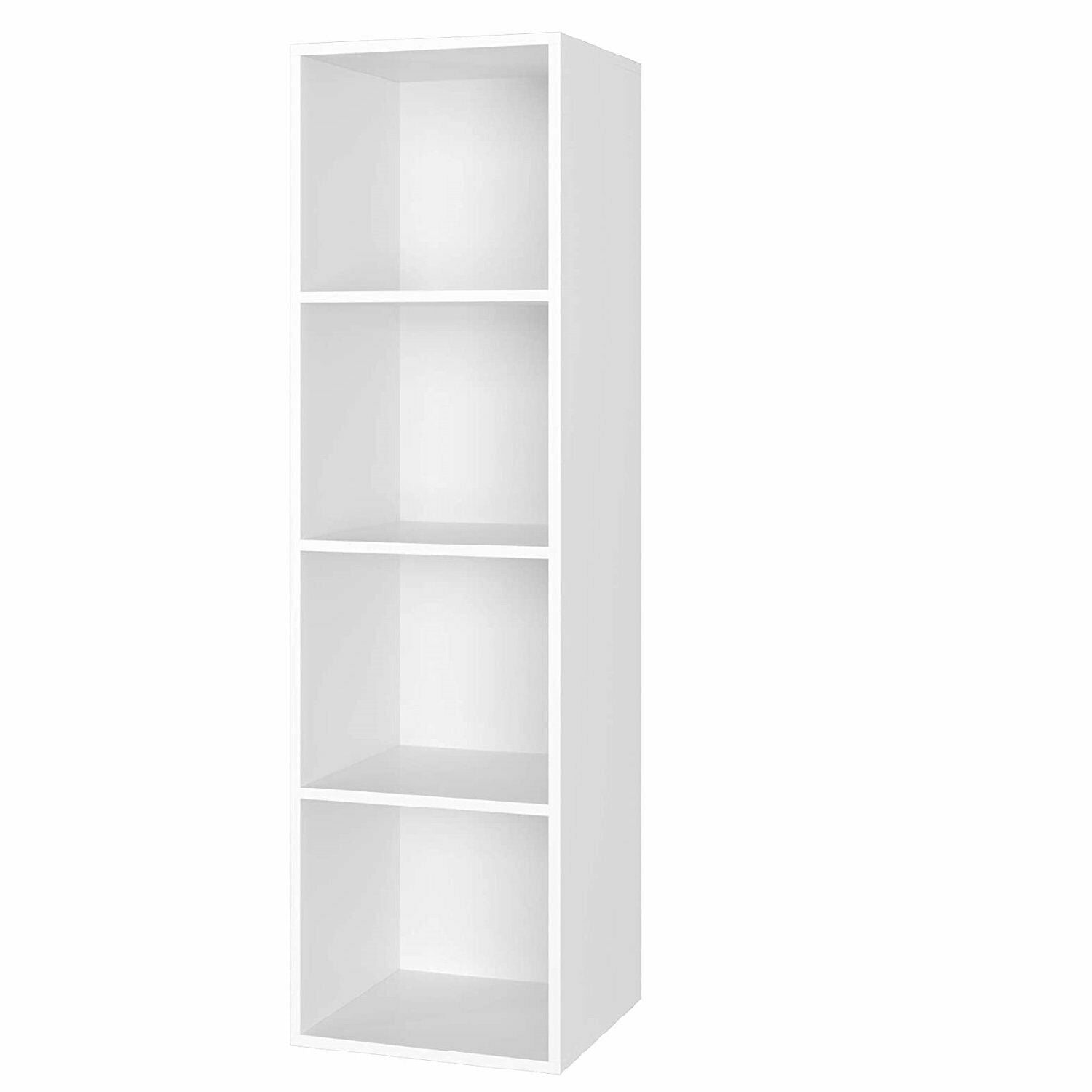 3/4Tier Wooden Bookcase Shelving Display Cube Organizer Shelf Home Storage Unit