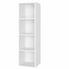 3/4Tier Wooden Bookcase Shelving Display Cube Organizer Shelf Home Storage Unit