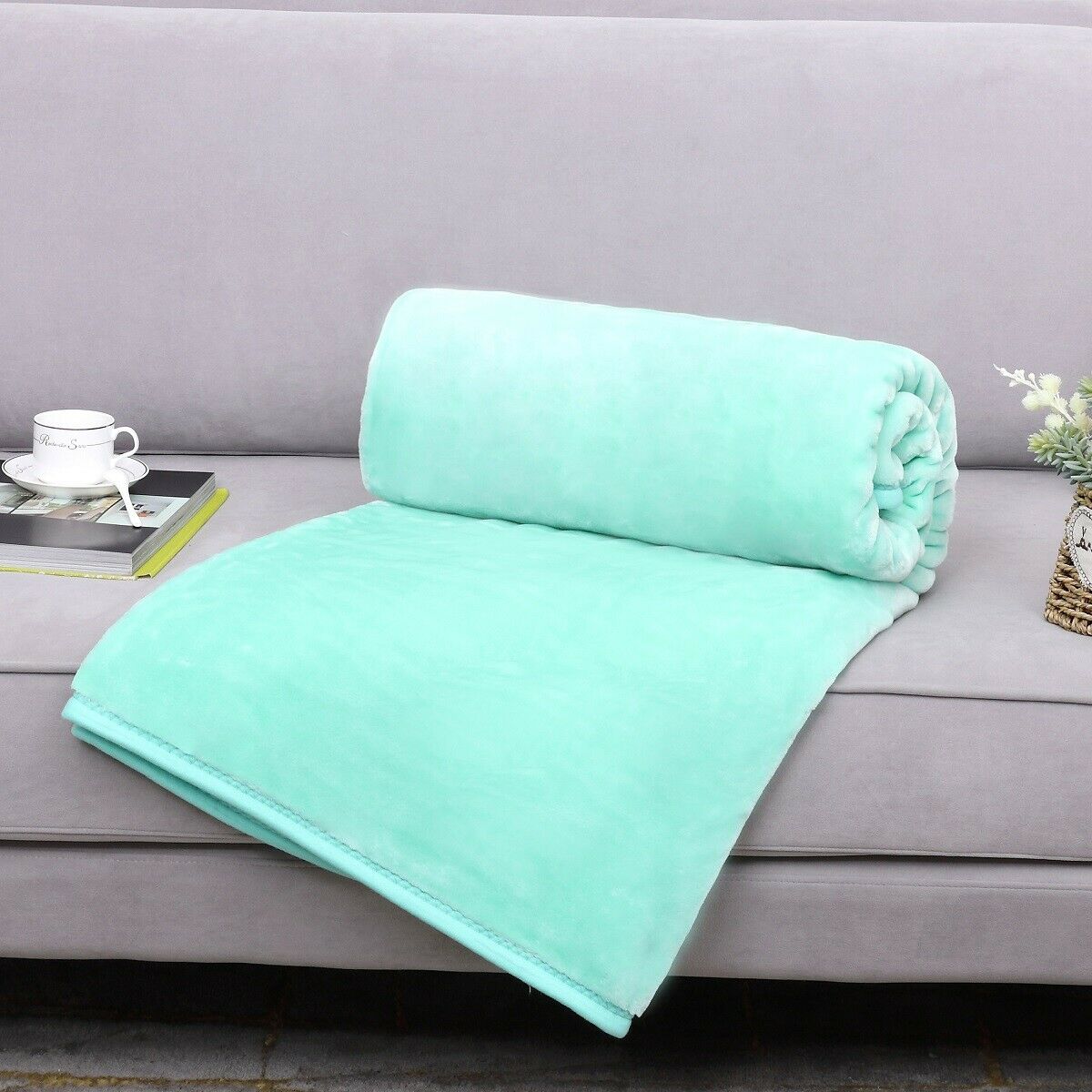 Luxury Blanket Large Sofa Throw Fleece Faux Fur Single Double & King
