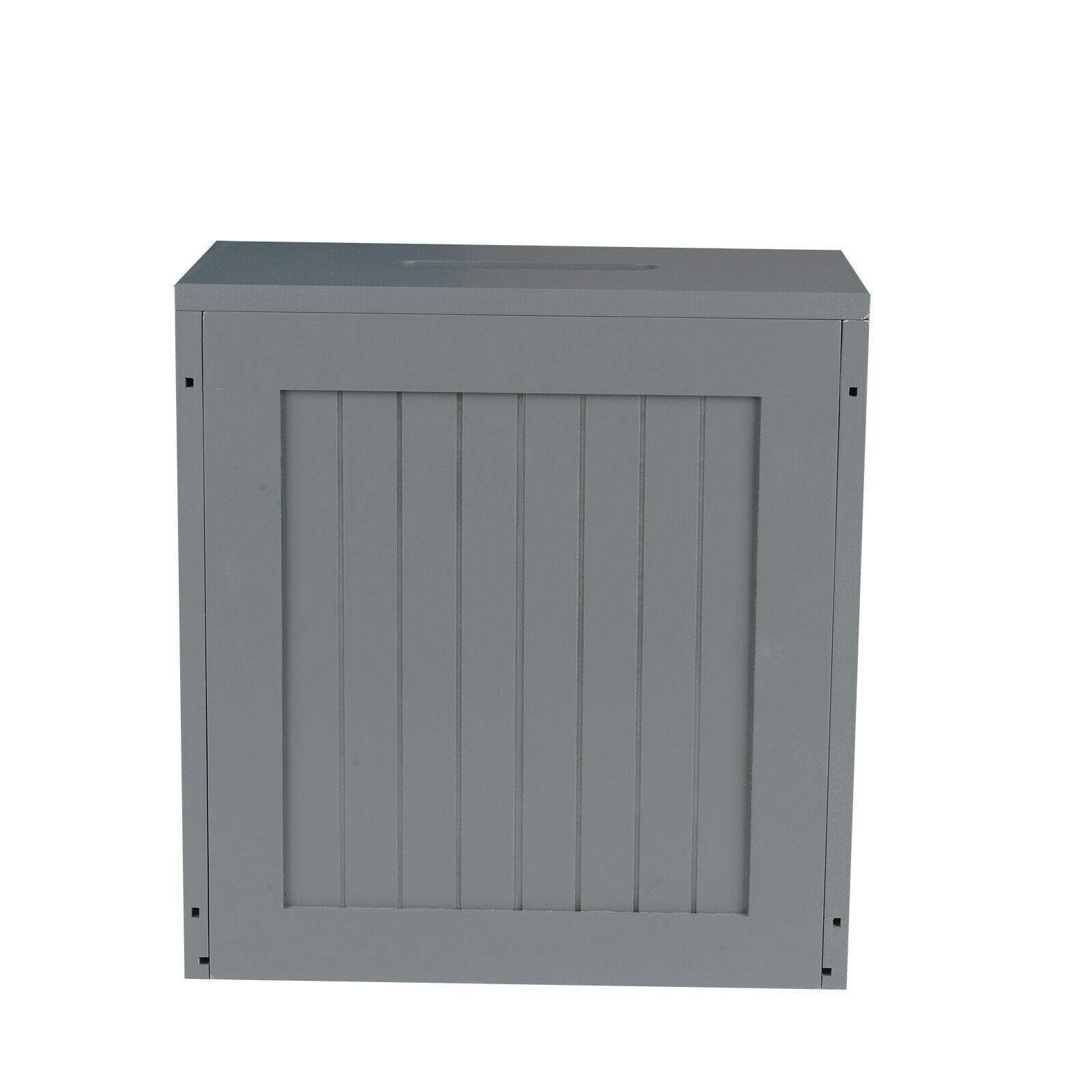 Wooden gray Crisp Finish Small Toilet Cleaning Product Storage Tidy Box Unit